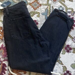 NWT Women's Abercrombie & Fitch Black Distressed Jeans